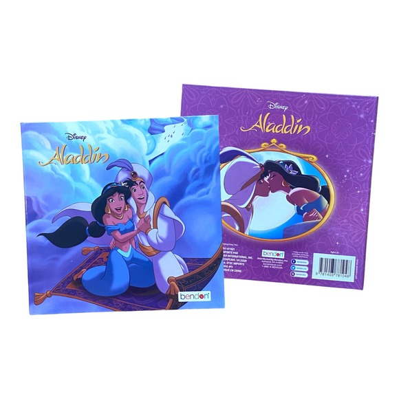 Aladdin Disney Princess Jasmine Doll Figurine Canvas Poster Book Jewelry Toy Set - Picture 6 of 10